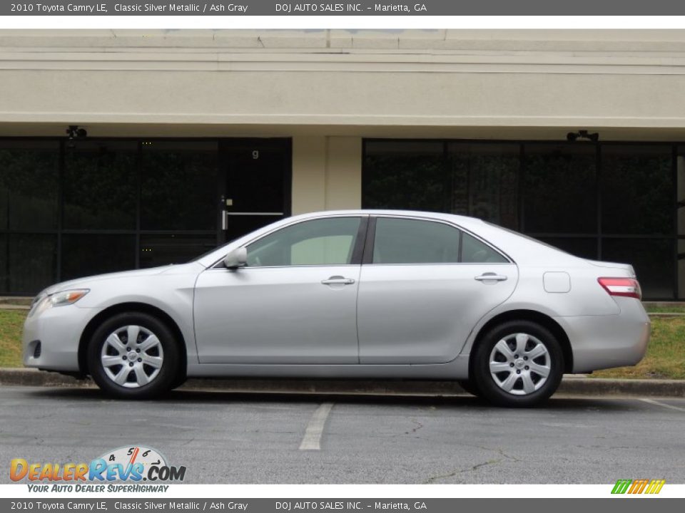 2010 Toyota Camry LE Classic Silver Metallic / Ash Gray Photo #2