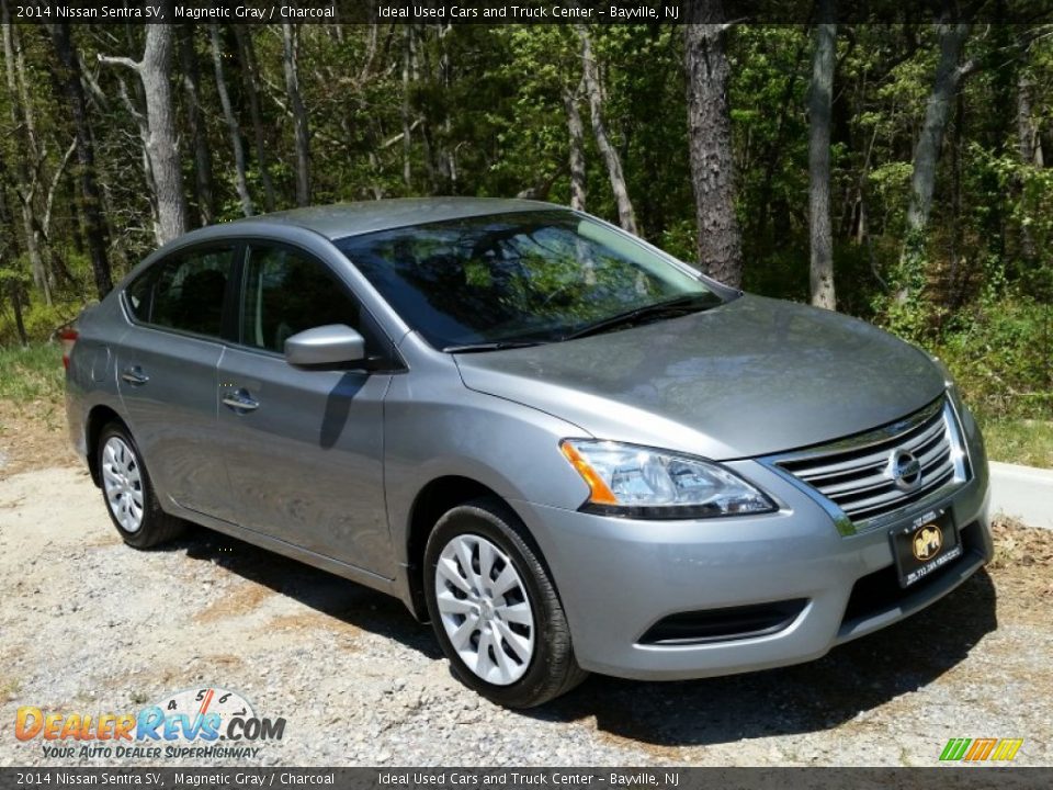 2014 Nissan Sentra SV Magnetic Gray / Charcoal Photo #3