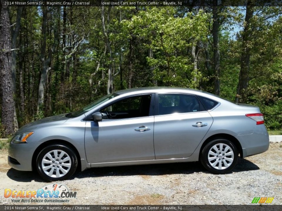 2014 Nissan Sentra SV Magnetic Gray / Charcoal Photo #5