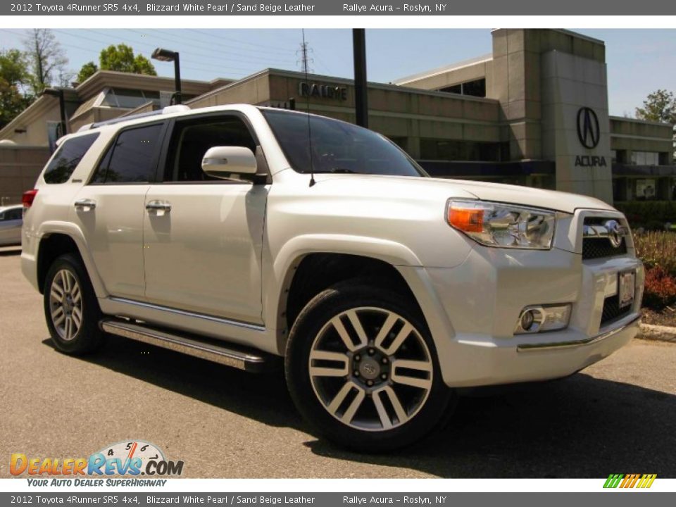 2012 Toyota 4Runner SR5 4x4 Blizzard White Pearl / Sand Beige Leather Photo #1