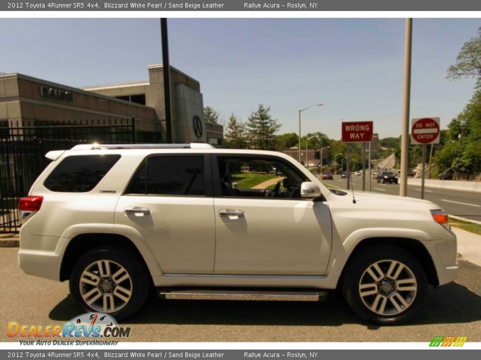 2012 Toyota 4Runner SR5 4x4 Blizzard White Pearl / Sand Beige Leather Photo #3