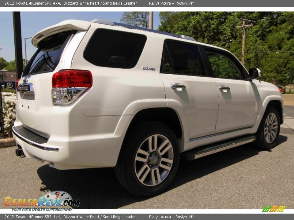 2012 Toyota 4Runner SR5 4x4 Blizzard White Pearl / Sand Beige Leather Photo #4
