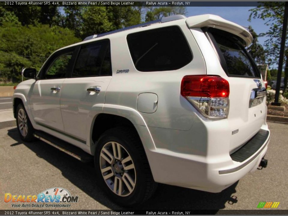 2012 Toyota 4Runner SR5 4x4 Blizzard White Pearl / Sand Beige Leather Photo #6