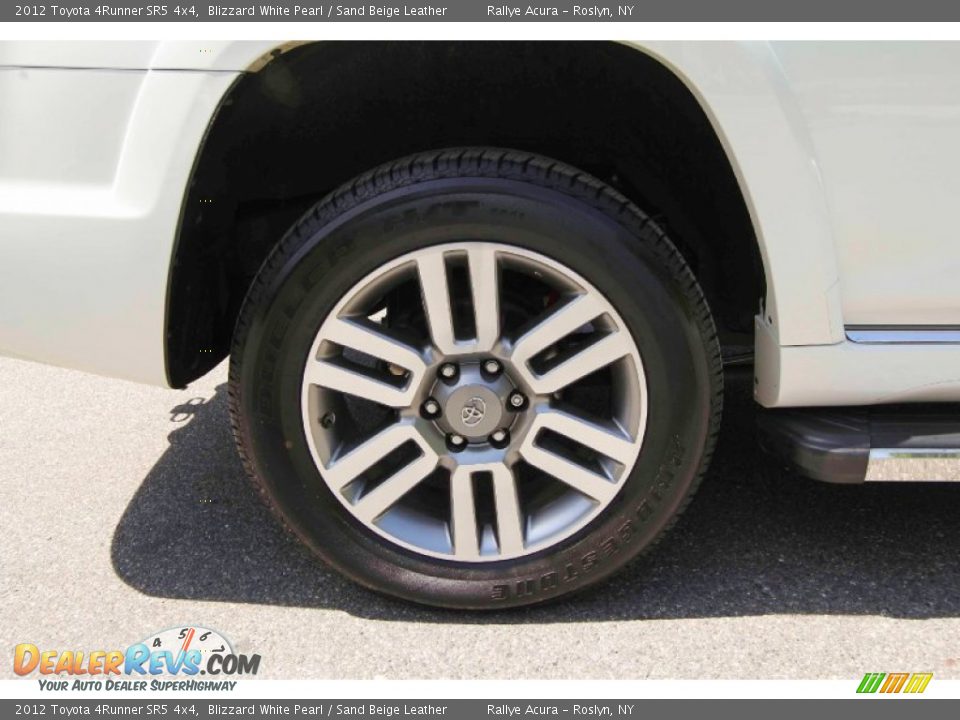 2012 Toyota 4Runner SR5 4x4 Blizzard White Pearl / Sand Beige Leather Photo #9