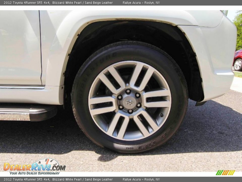 2012 Toyota 4Runner SR5 4x4 Blizzard White Pearl / Sand Beige Leather Photo #10