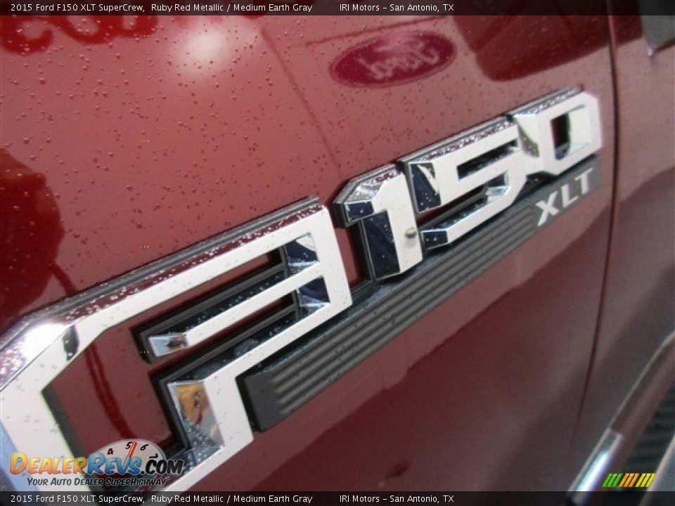 2015 Ford F150 XLT SuperCrew Ruby Red Metallic / Medium Earth Gray Photo #4