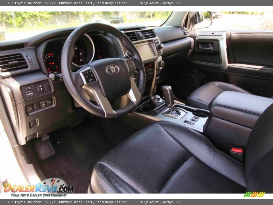 2012 Toyota 4Runner SR5 4x4 Blizzard White Pearl / Sand Beige Leather Photo #13