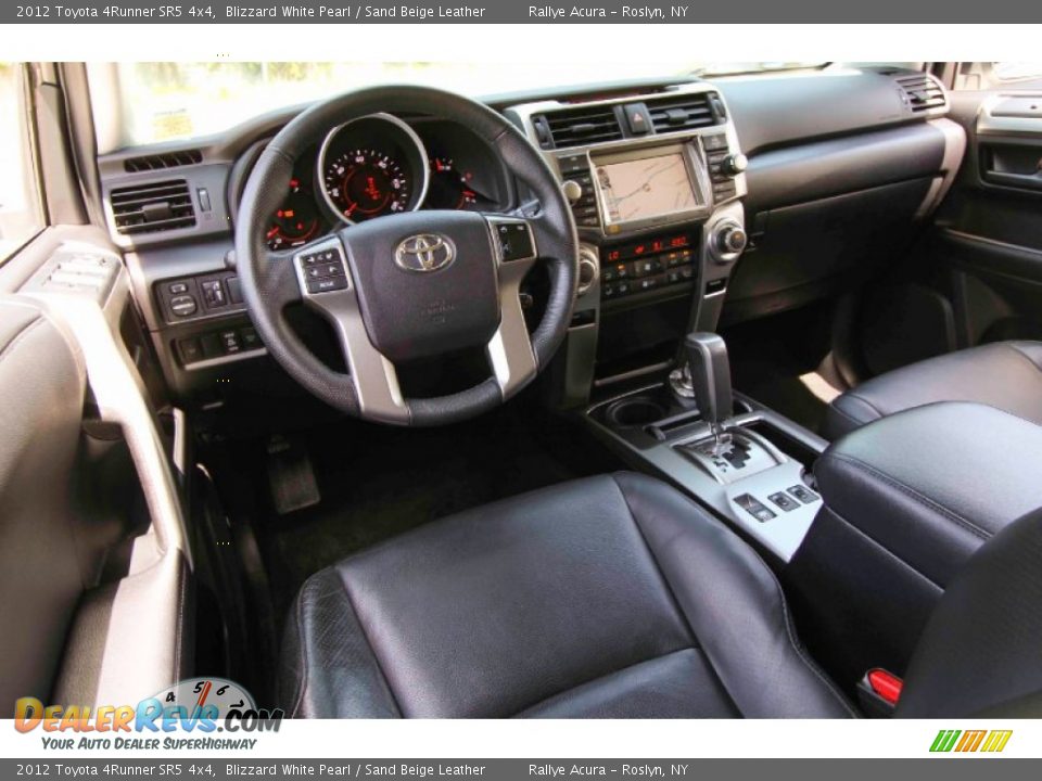2012 Toyota 4Runner SR5 4x4 Blizzard White Pearl / Sand Beige Leather Photo #14