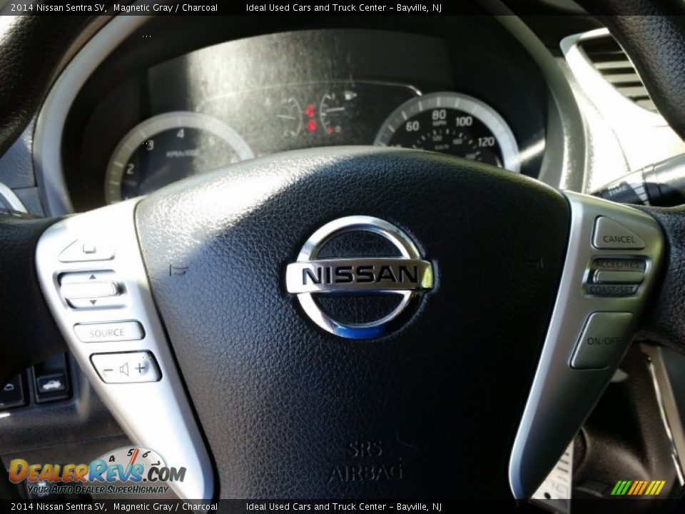 2014 Nissan Sentra SV Magnetic Gray / Charcoal Photo #18