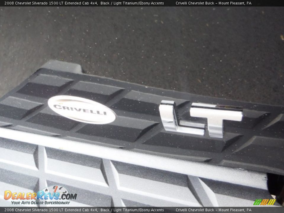 2008 Chevrolet Silverado 1500 LT Extended Cab 4x4 Black / Light Titanium/Ebony Accents Photo #10