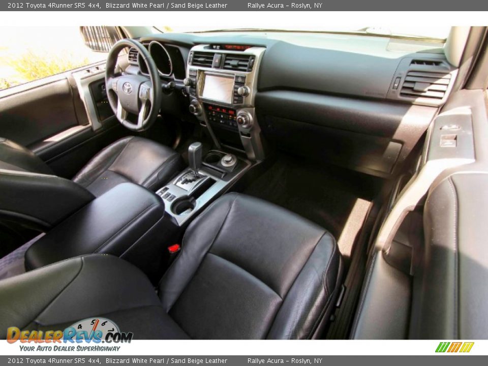 2012 Toyota 4Runner SR5 4x4 Blizzard White Pearl / Sand Beige Leather Photo #16