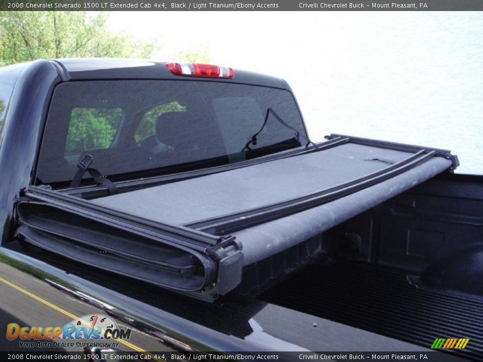 2008 Chevrolet Silverado 1500 LT Extended Cab 4x4 Black / Light Titanium/Ebony Accents Photo #12