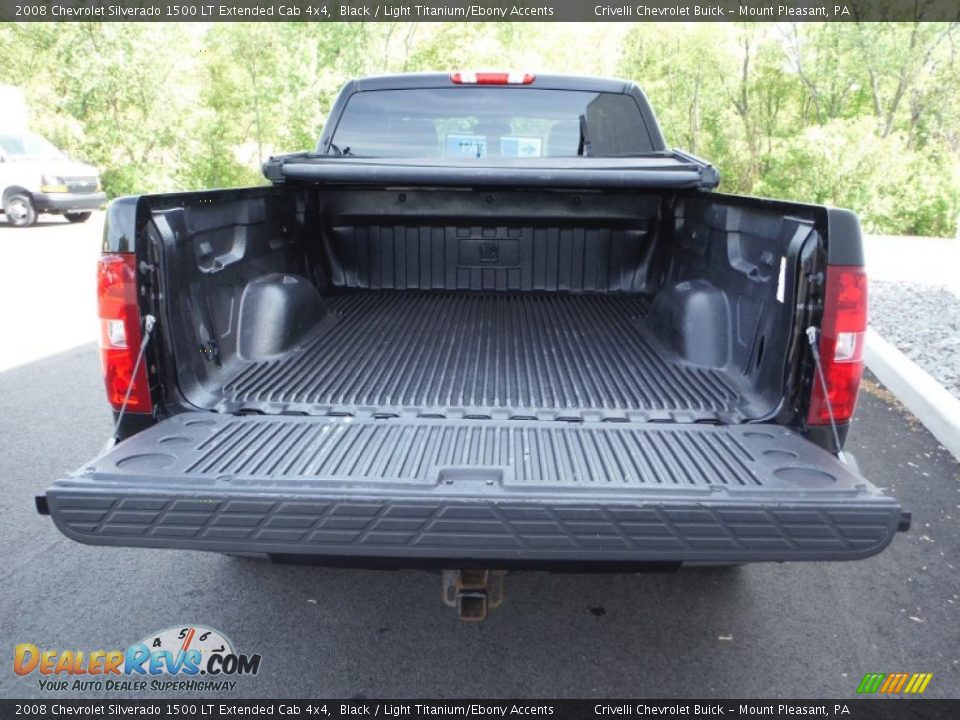2008 Chevrolet Silverado 1500 LT Extended Cab 4x4 Black / Light Titanium/Ebony Accents Photo #13