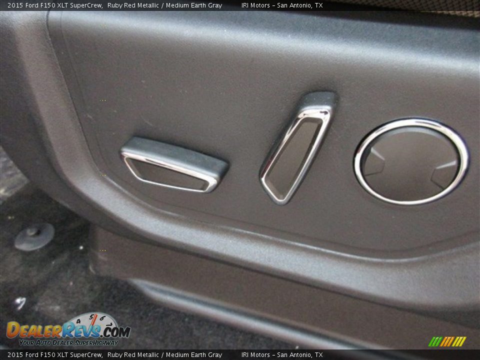 2015 Ford F150 XLT SuperCrew Ruby Red Metallic / Medium Earth Gray Photo #15