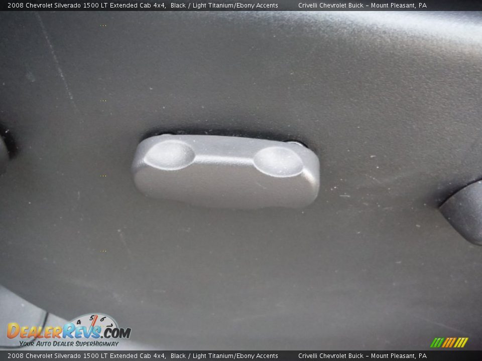 2008 Chevrolet Silverado 1500 LT Extended Cab 4x4 Black / Light Titanium/Ebony Accents Photo #19