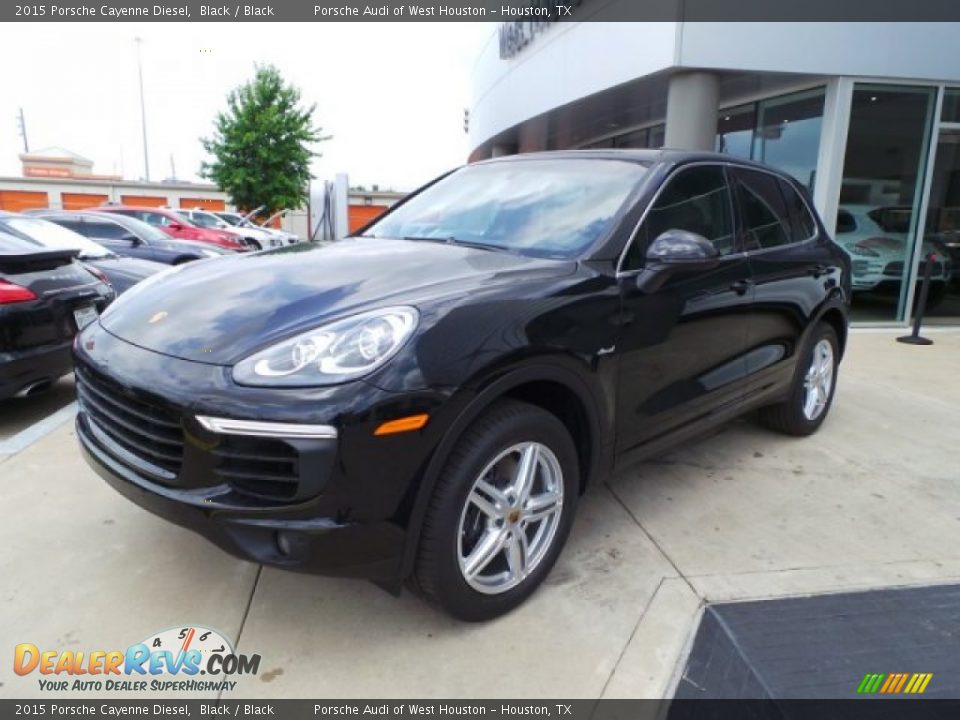 2015 Porsche Cayenne Diesel Black / Black Photo #3