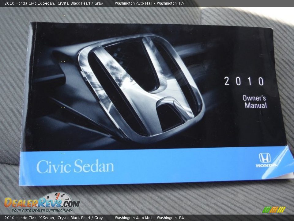 2010 Honda Civic LX Sedan Crystal Black Pearl / Gray Photo #18