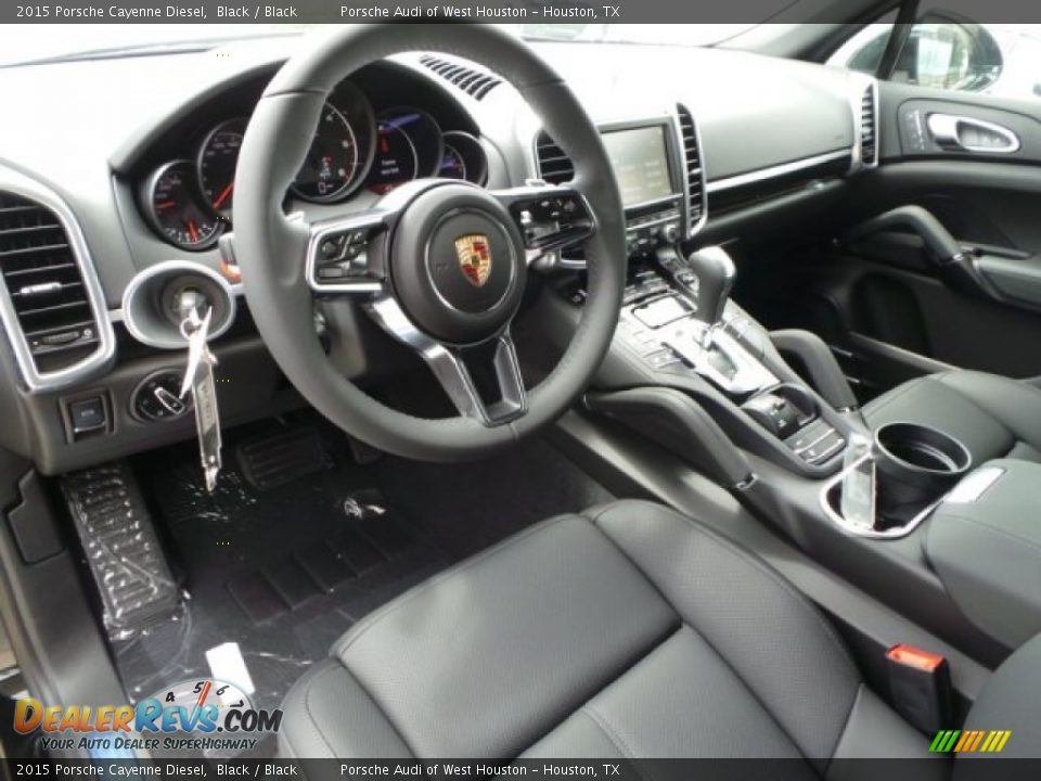 2015 Porsche Cayenne Diesel Black / Black Photo #11