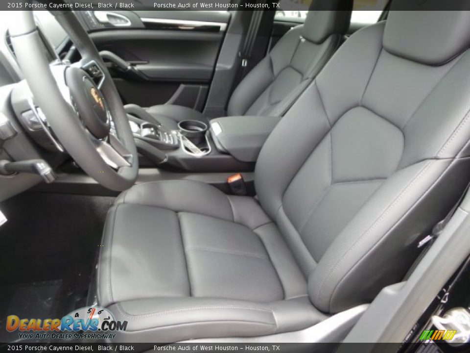 2015 Porsche Cayenne Diesel Black / Black Photo #12