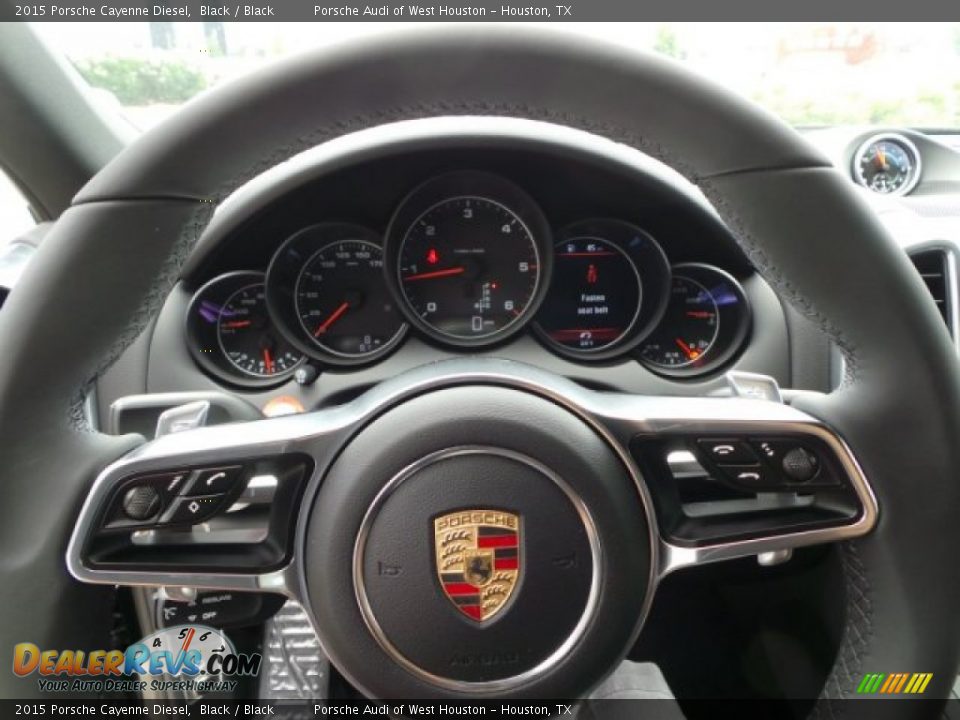 2015 Porsche Cayenne Diesel Black / Black Photo #23