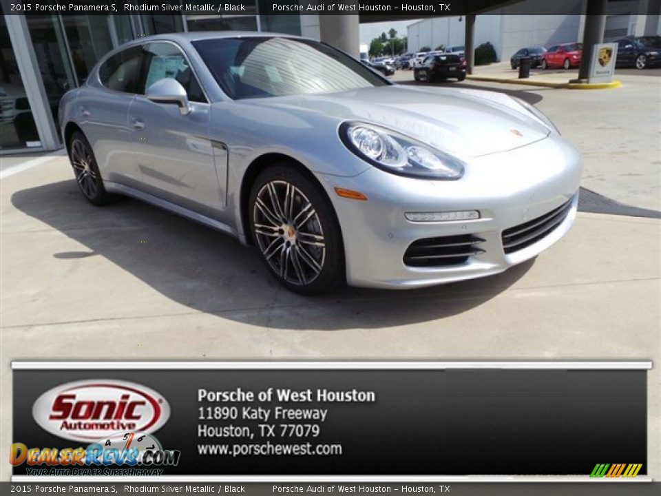 2015 Porsche Panamera S Rhodium Silver Metallic / Black Photo #1
