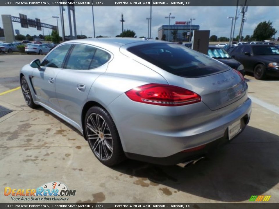2015 Porsche Panamera S Rhodium Silver Metallic / Black Photo #5