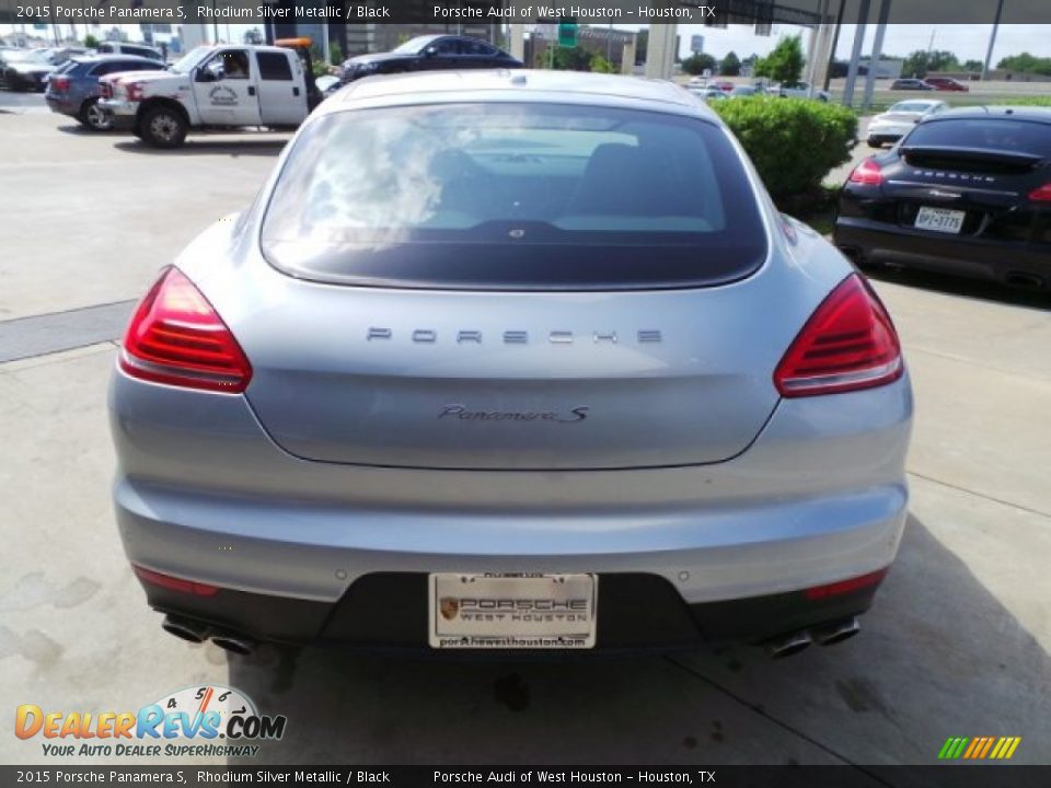 2015 Porsche Panamera S Rhodium Silver Metallic / Black Photo #6