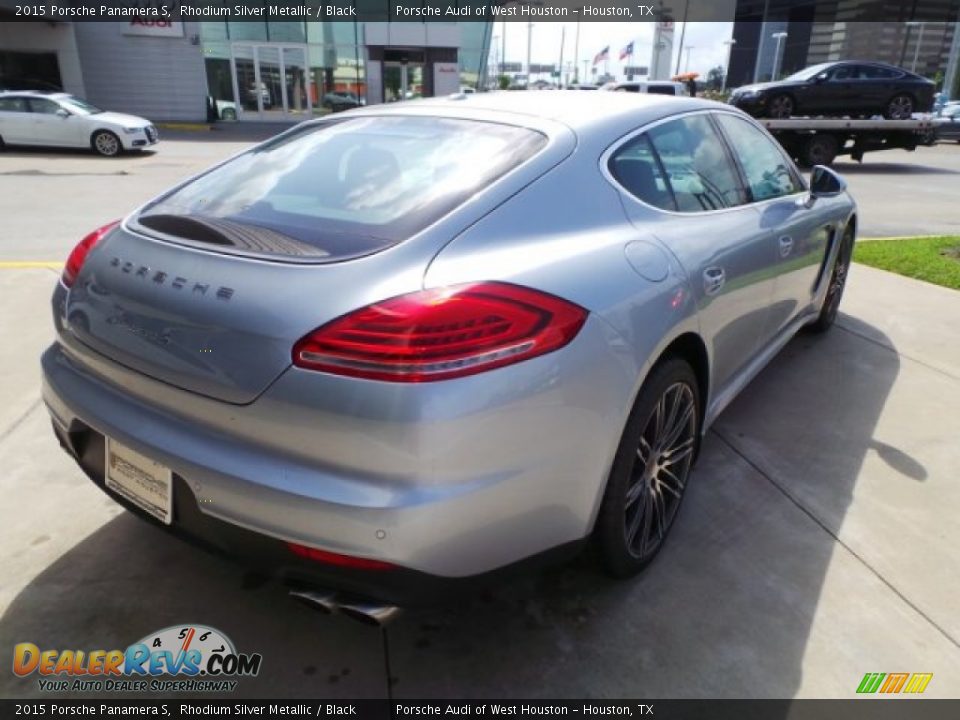 2015 Porsche Panamera S Rhodium Silver Metallic / Black Photo #7