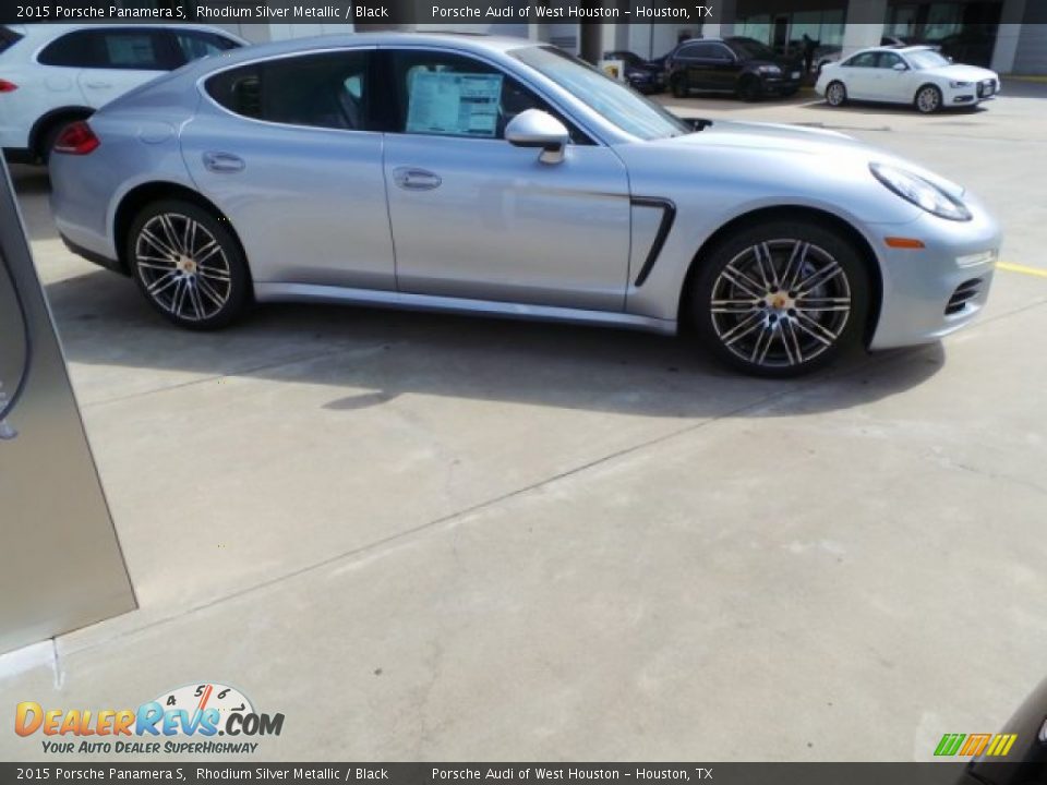 2015 Porsche Panamera S Rhodium Silver Metallic / Black Photo #8