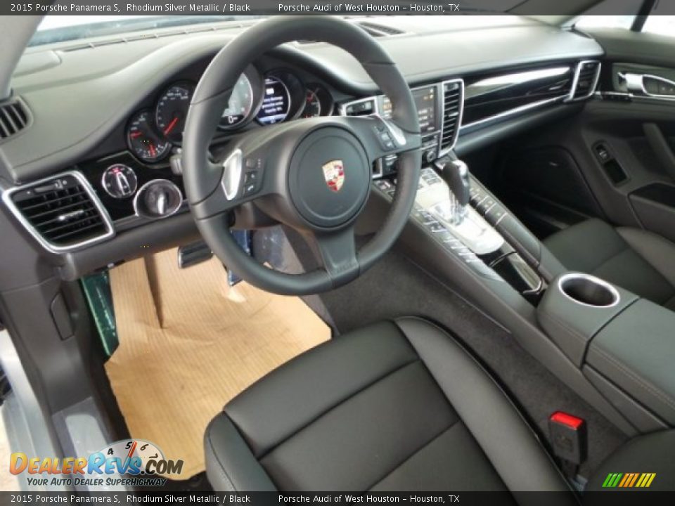 2015 Porsche Panamera S Rhodium Silver Metallic / Black Photo #12