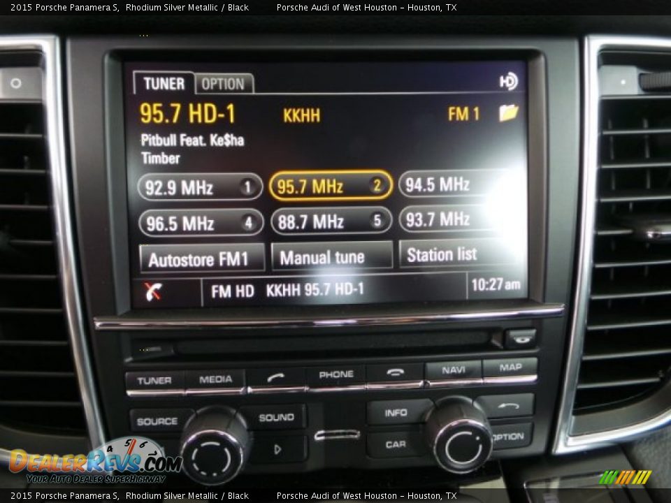 2015 Porsche Panamera S Rhodium Silver Metallic / Black Photo #20