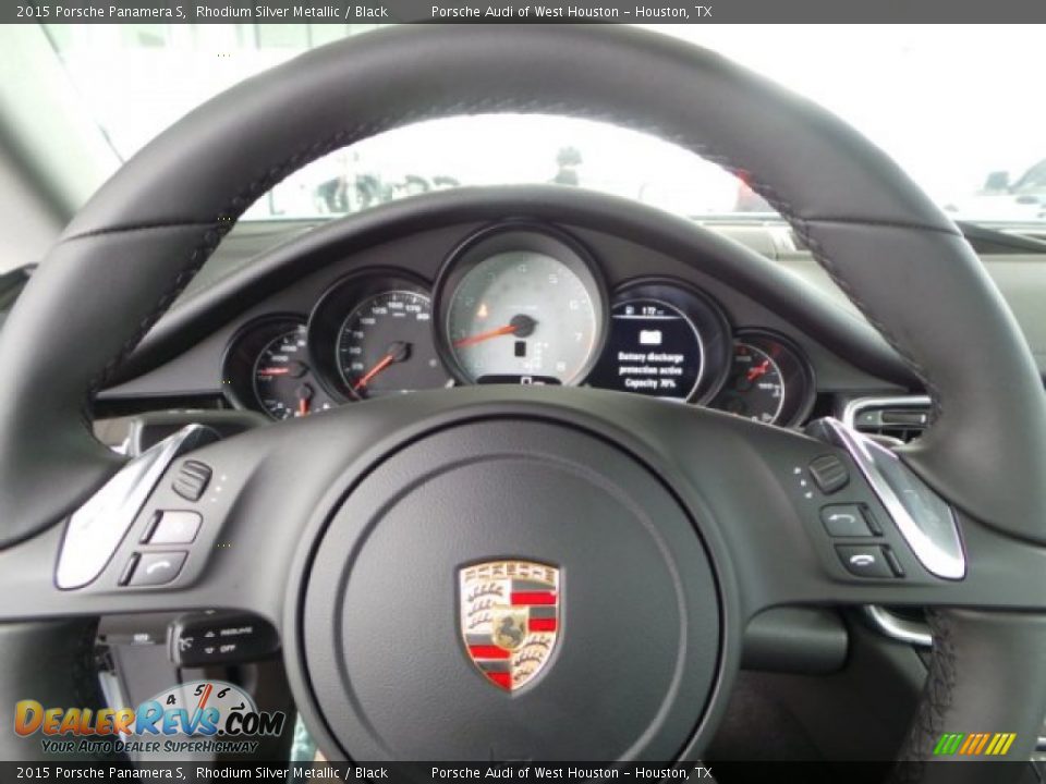 2015 Porsche Panamera S Rhodium Silver Metallic / Black Photo #24
