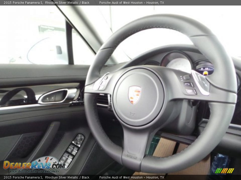 2015 Porsche Panamera S Rhodium Silver Metallic / Black Photo #29