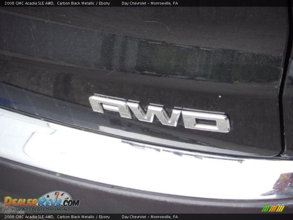 2008 GMC Acadia SLE AWD Carbon Black Metallic / Ebony Photo #11