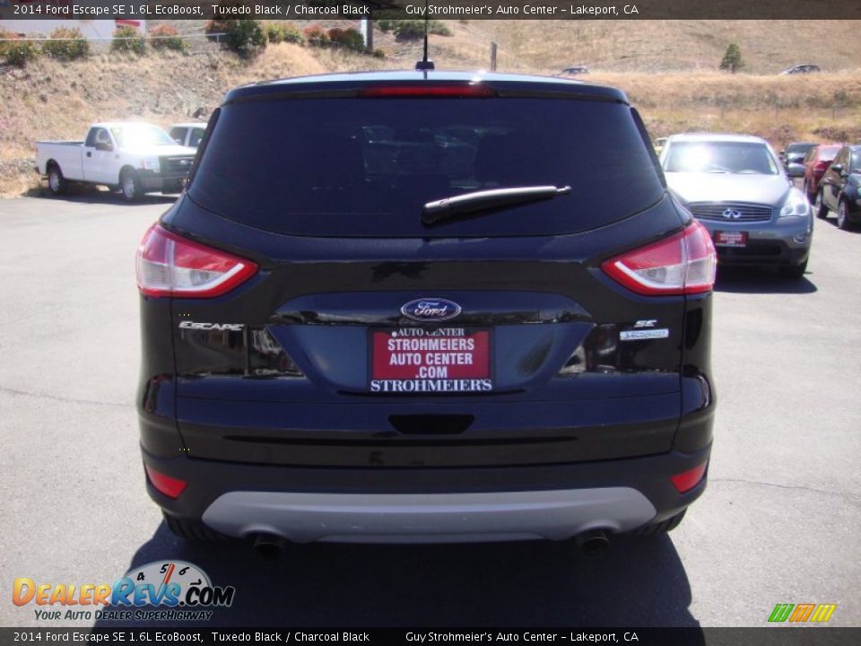 2014 Ford Escape SE 1.6L EcoBoost Tuxedo Black / Charcoal Black Photo #6