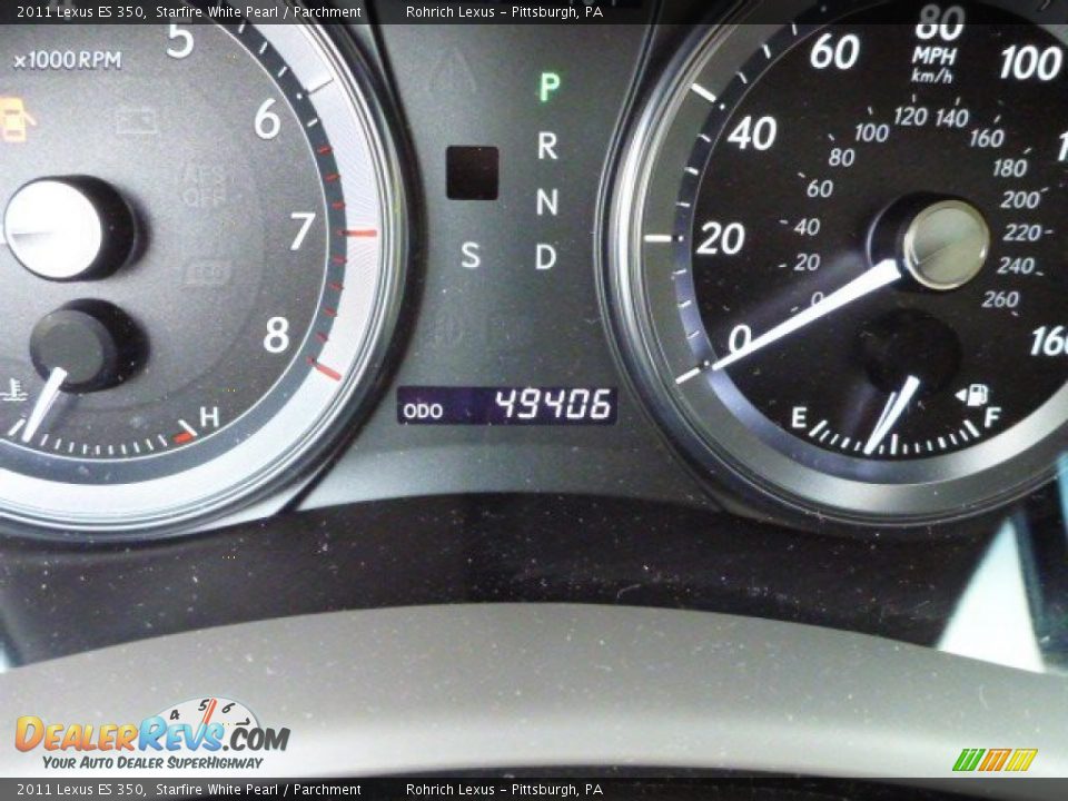 2011 Lexus ES 350 Starfire White Pearl / Parchment Photo #5