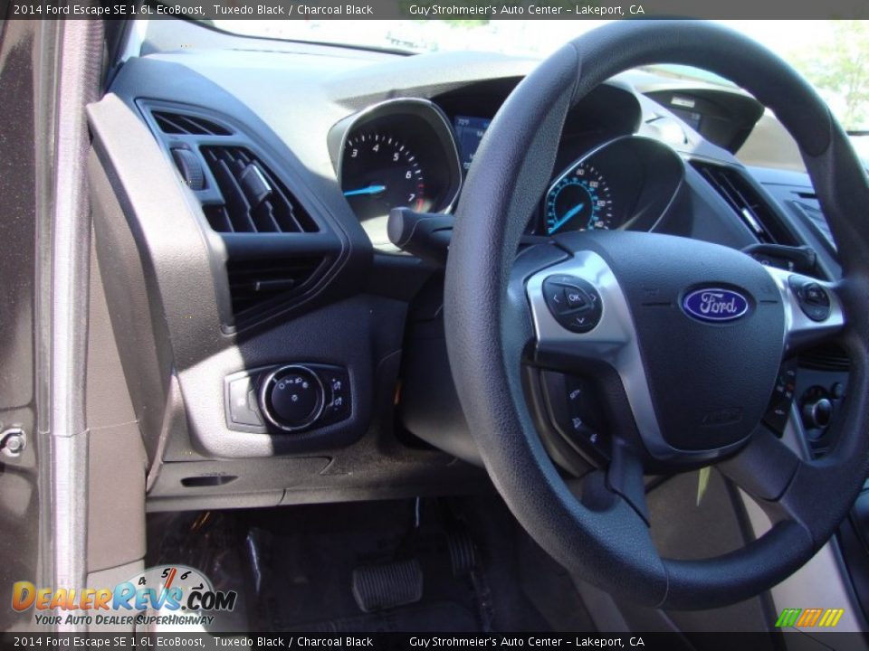 2014 Ford Escape SE 1.6L EcoBoost Tuxedo Black / Charcoal Black Photo #11