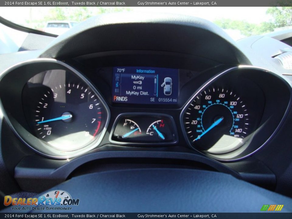 2014 Ford Escape SE 1.6L EcoBoost Tuxedo Black / Charcoal Black Photo #12