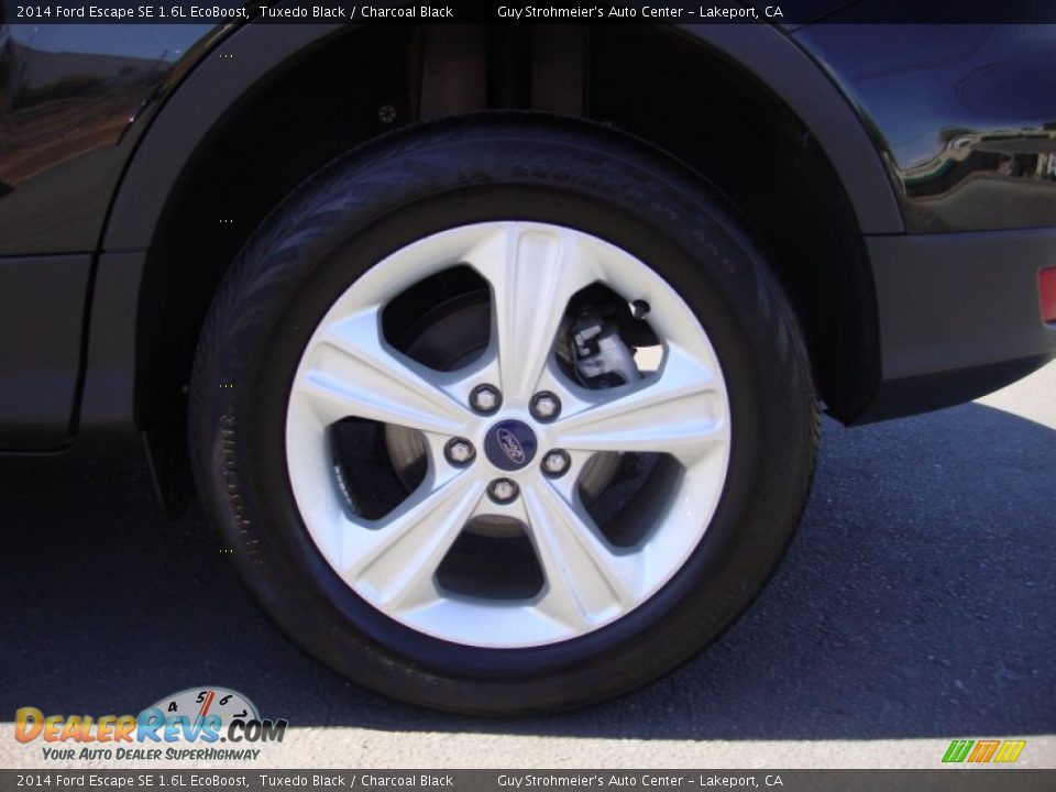 2014 Ford Escape SE 1.6L EcoBoost Tuxedo Black / Charcoal Black Photo #25