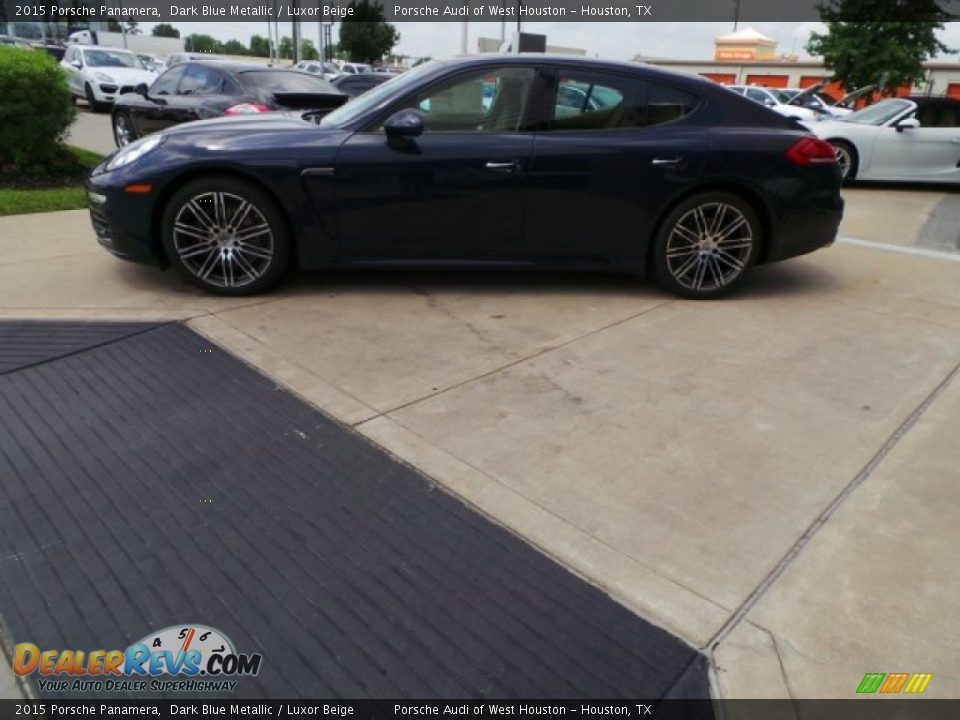 2015 Porsche Panamera Dark Blue Metallic / Luxor Beige Photo #4