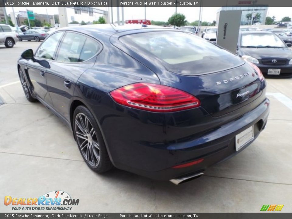 2015 Porsche Panamera Dark Blue Metallic / Luxor Beige Photo #5