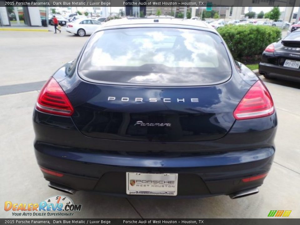 2015 Porsche Panamera Dark Blue Metallic / Luxor Beige Photo #6