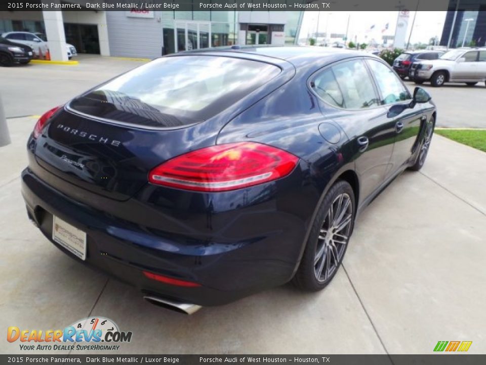 2015 Porsche Panamera Dark Blue Metallic / Luxor Beige Photo #7