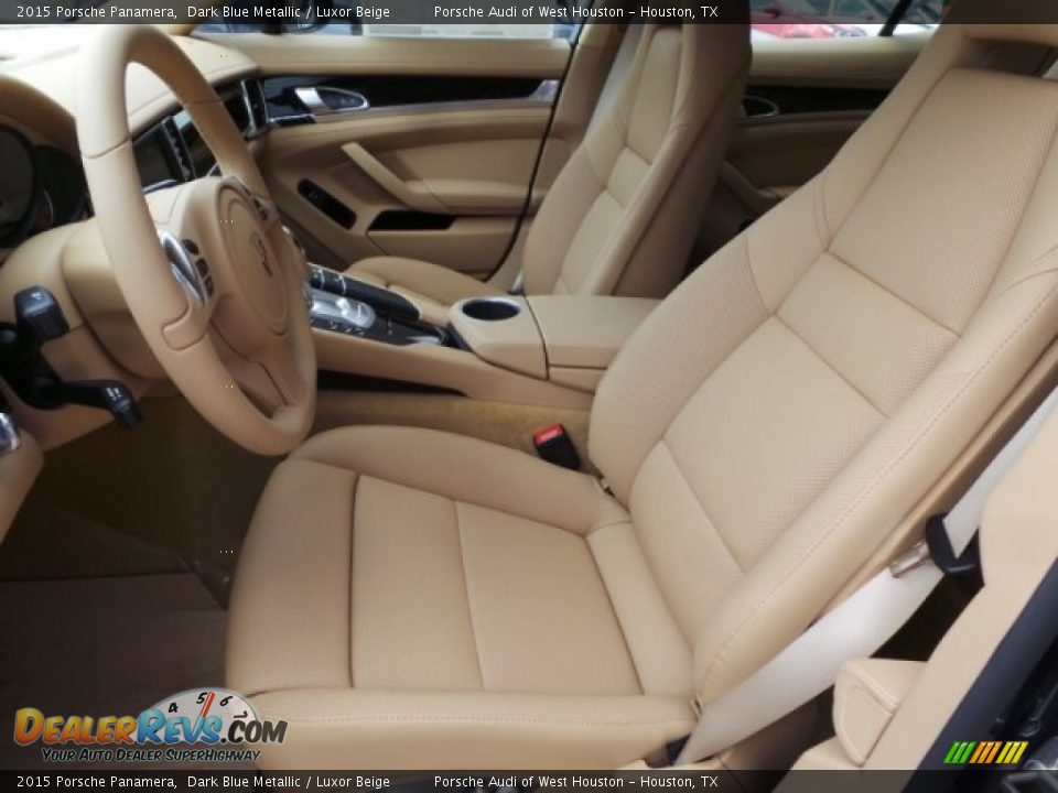 2015 Porsche Panamera Dark Blue Metallic / Luxor Beige Photo #12