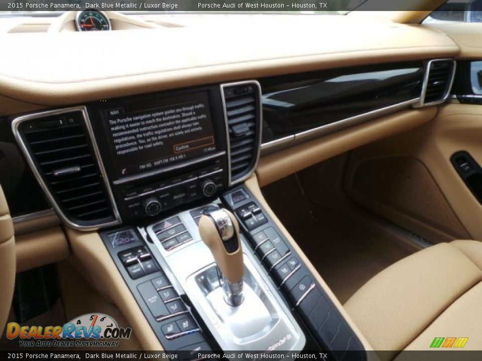 2015 Porsche Panamera Dark Blue Metallic / Luxor Beige Photo #15