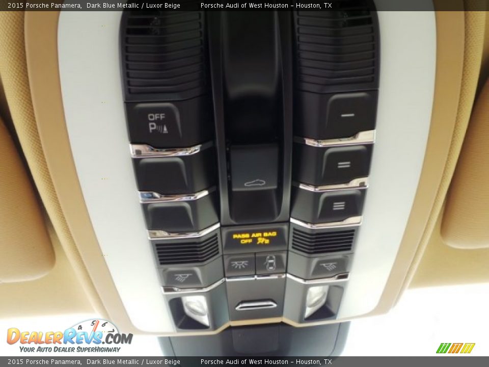 2015 Porsche Panamera Dark Blue Metallic / Luxor Beige Photo #17