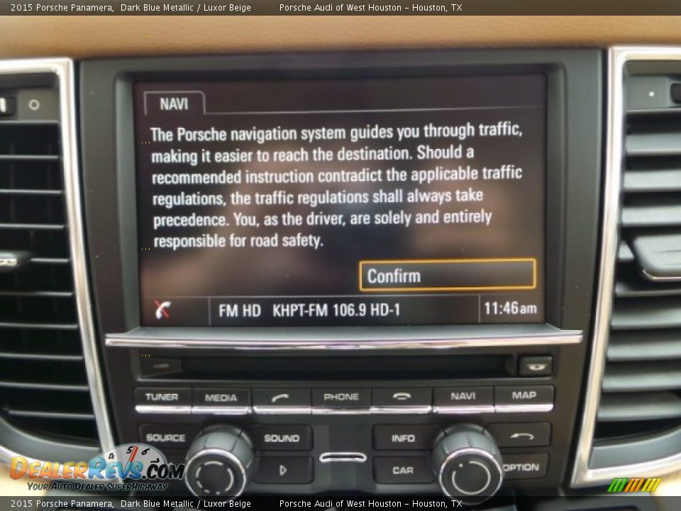 2015 Porsche Panamera Dark Blue Metallic / Luxor Beige Photo #19