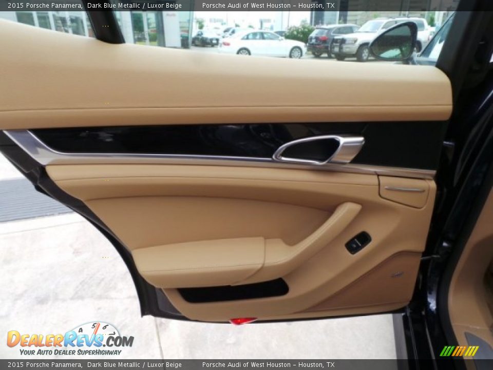 2015 Porsche Panamera Dark Blue Metallic / Luxor Beige Photo #24