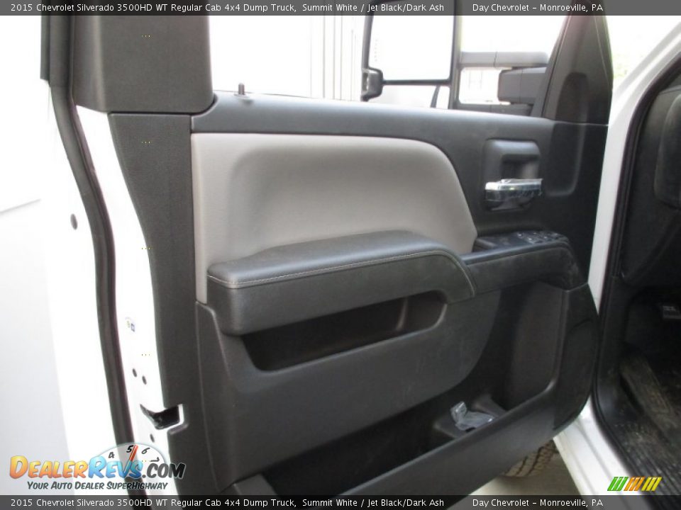 2015 Chevrolet Silverado 3500HD WT Regular Cab 4x4 Dump Truck Summit White / Jet Black/Dark Ash Photo #12