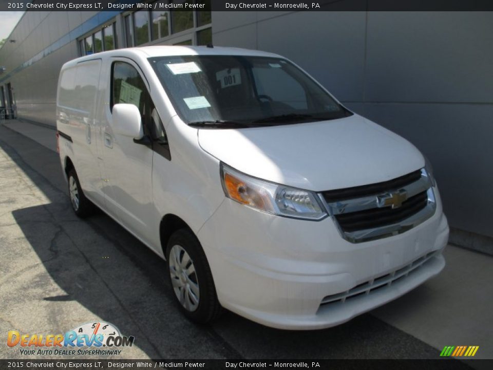 2015 Chevrolet City Express LT Designer White / Medium Pewter Photo #10